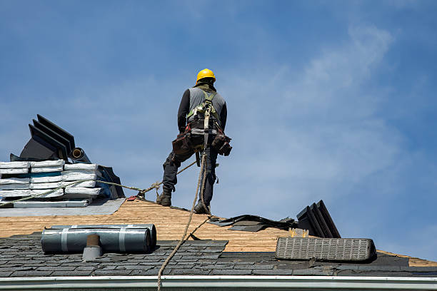 Professional Roofing technician working in Hawleyville, CT